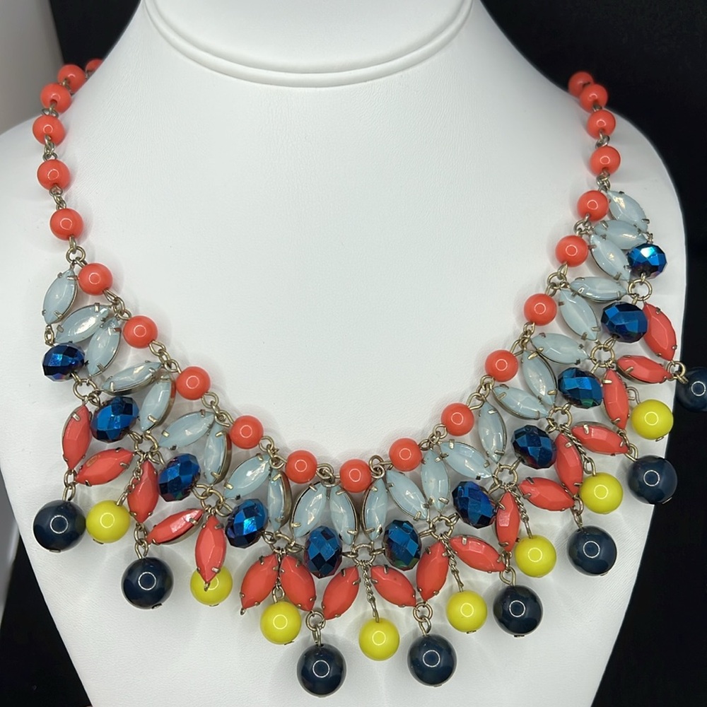 Colorful costume, jewelry necklace estate, jewelry